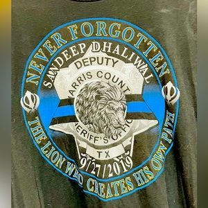 “Never Forgotten”, Relentless Defender Honorable Shirt, Size 3XL